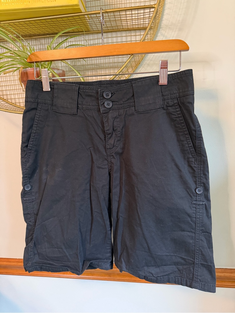 Lee Black Cotton Blend Shorts